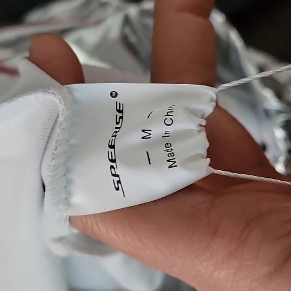 Speerise silver leggings high end dance&custom clothin company  size medium#17 - Picture 6 of 8